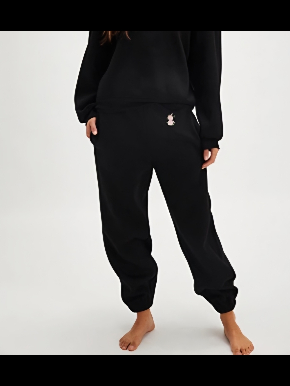 For Love And Lemons Black Rose Joggers